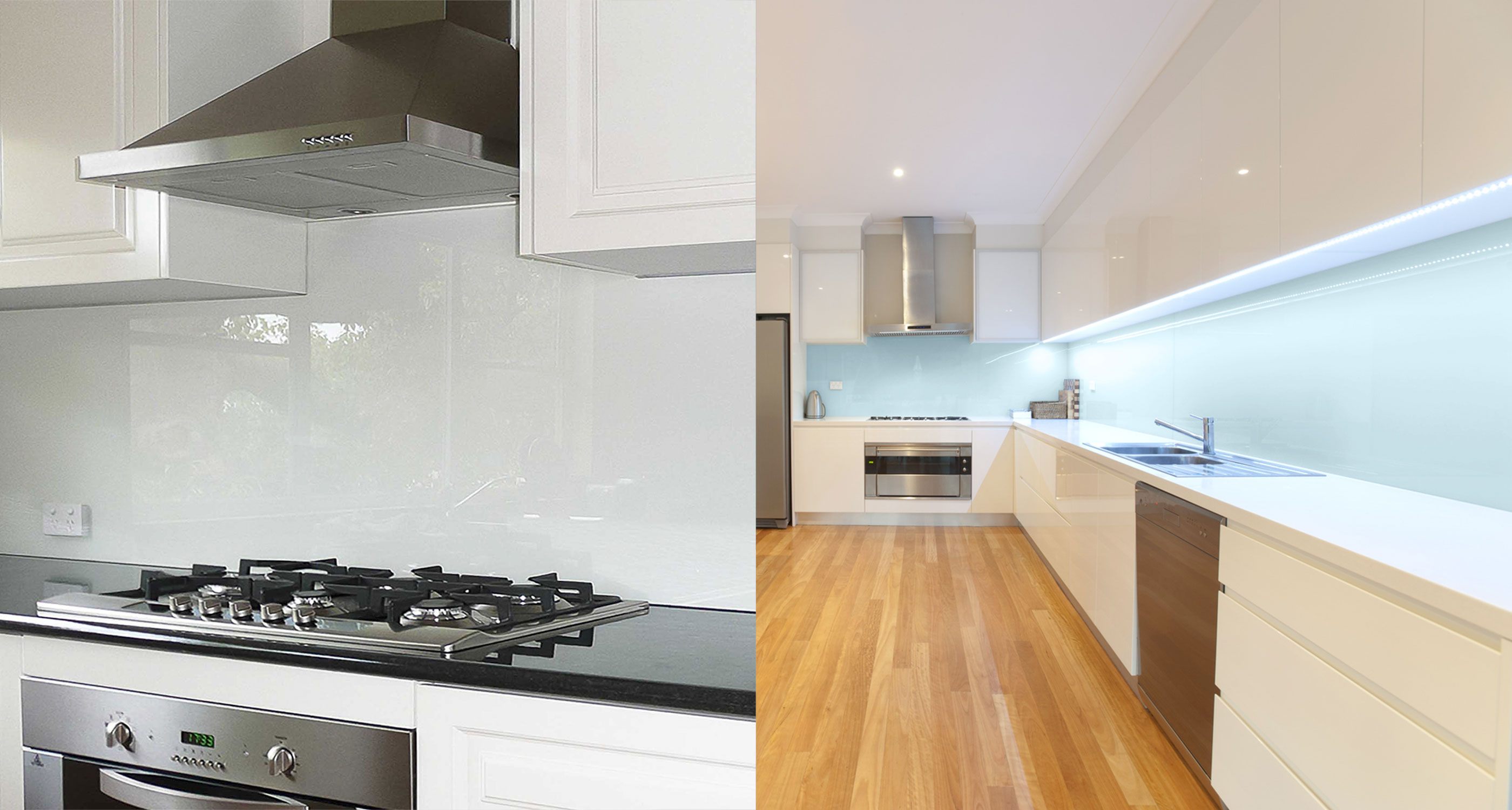 Kitchen Glass Splashbacks Substitute Affordable Splashbacks